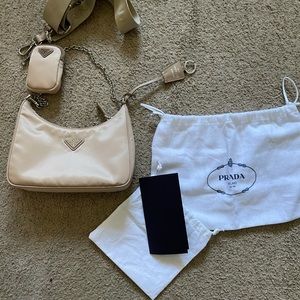 Prada LIMITED EDITION 2005 RE EDITION cameo beige (DISCONTINUED) crossbody